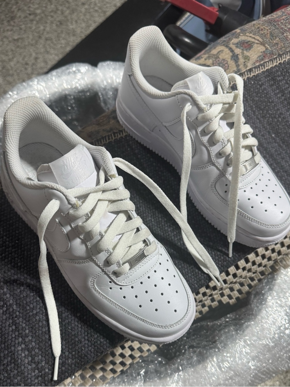Nike Men’s White Low-Top Sneakers - All-White Leather
